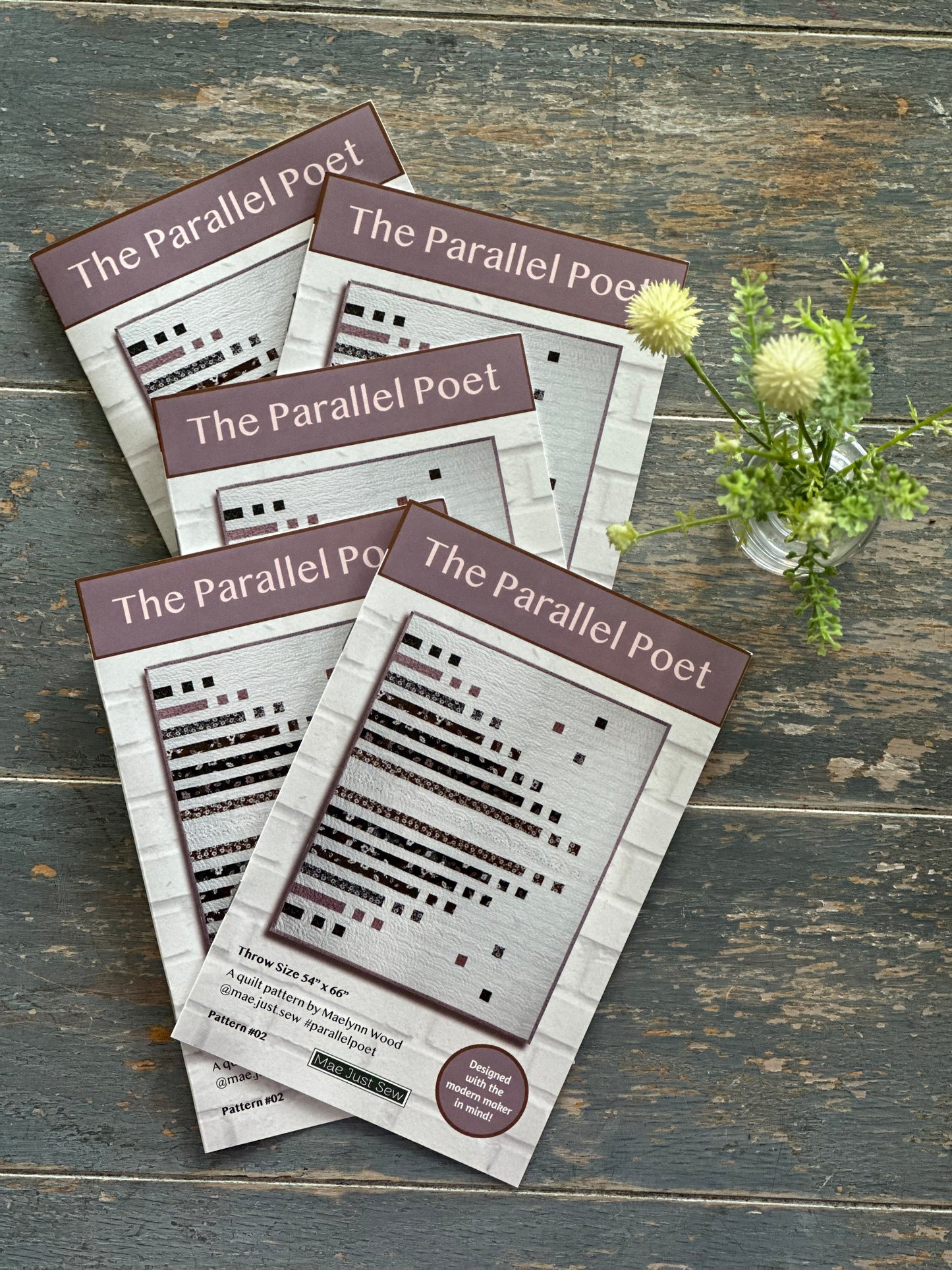 5 Parallel Poet Patterns, sold in a bundle for wholesale